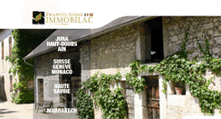 Desktop Screenshot of immobilac-francosuisse.com